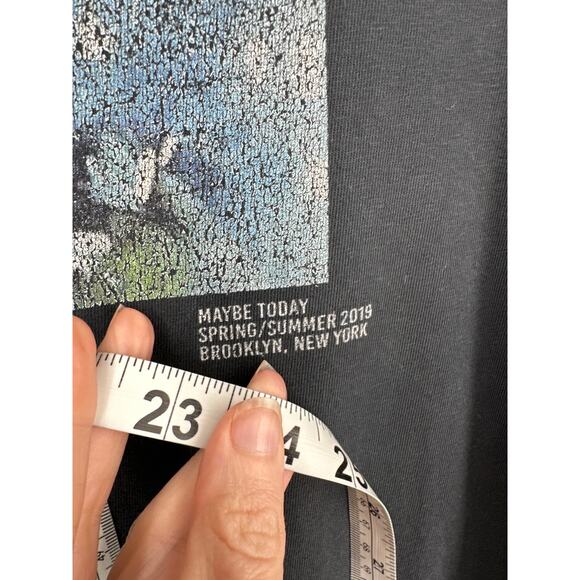 Maybe Today NYC Shirt Mens Large Black Skull Art Graphic Tee Streetwear Cotton - Picture 6 of 6